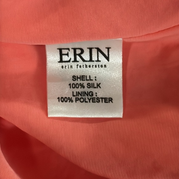 Erin Fetherston Valarie Orange Ombre Silk Mini Dress - Picture 6 of 9